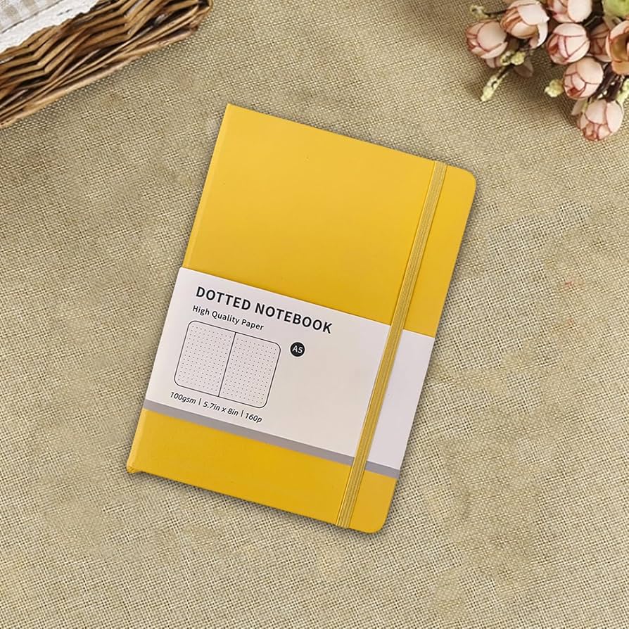 Amazon.co.jp: ドットグリッドジャーナル,ハードカバーノート | A5 160