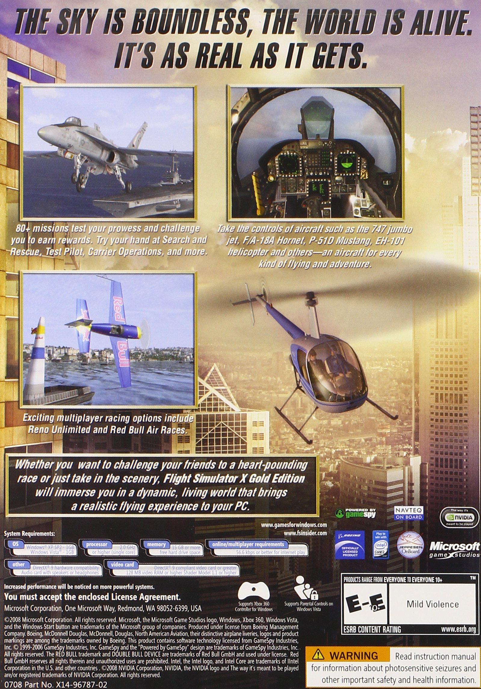 Amazon | Flight Simulator X Gold Edition | PCゲーム | PCソフト