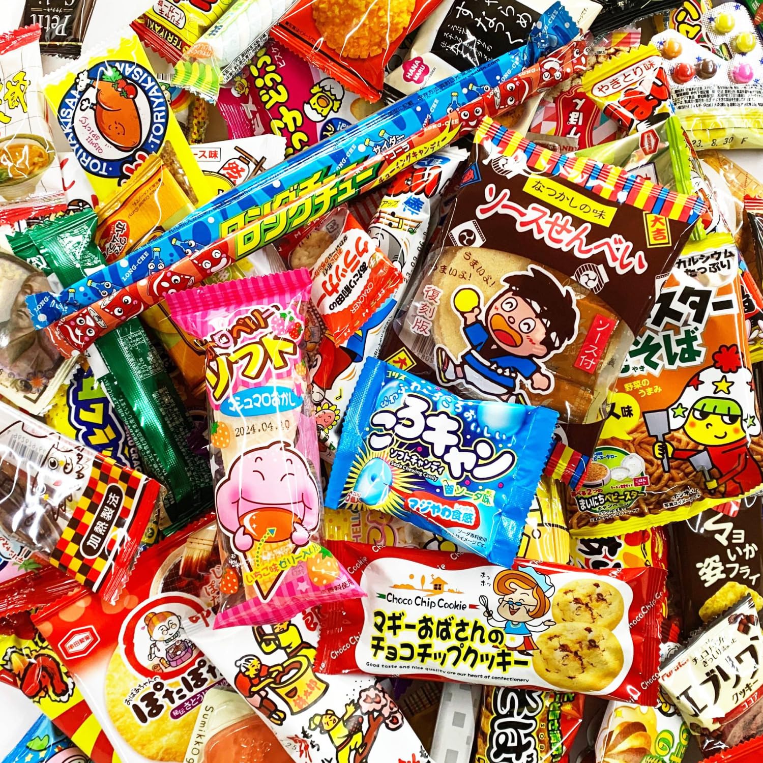 Amazon.co.jp: 亀のすけ店オリジナル メガ盛り駄菓子500点セット