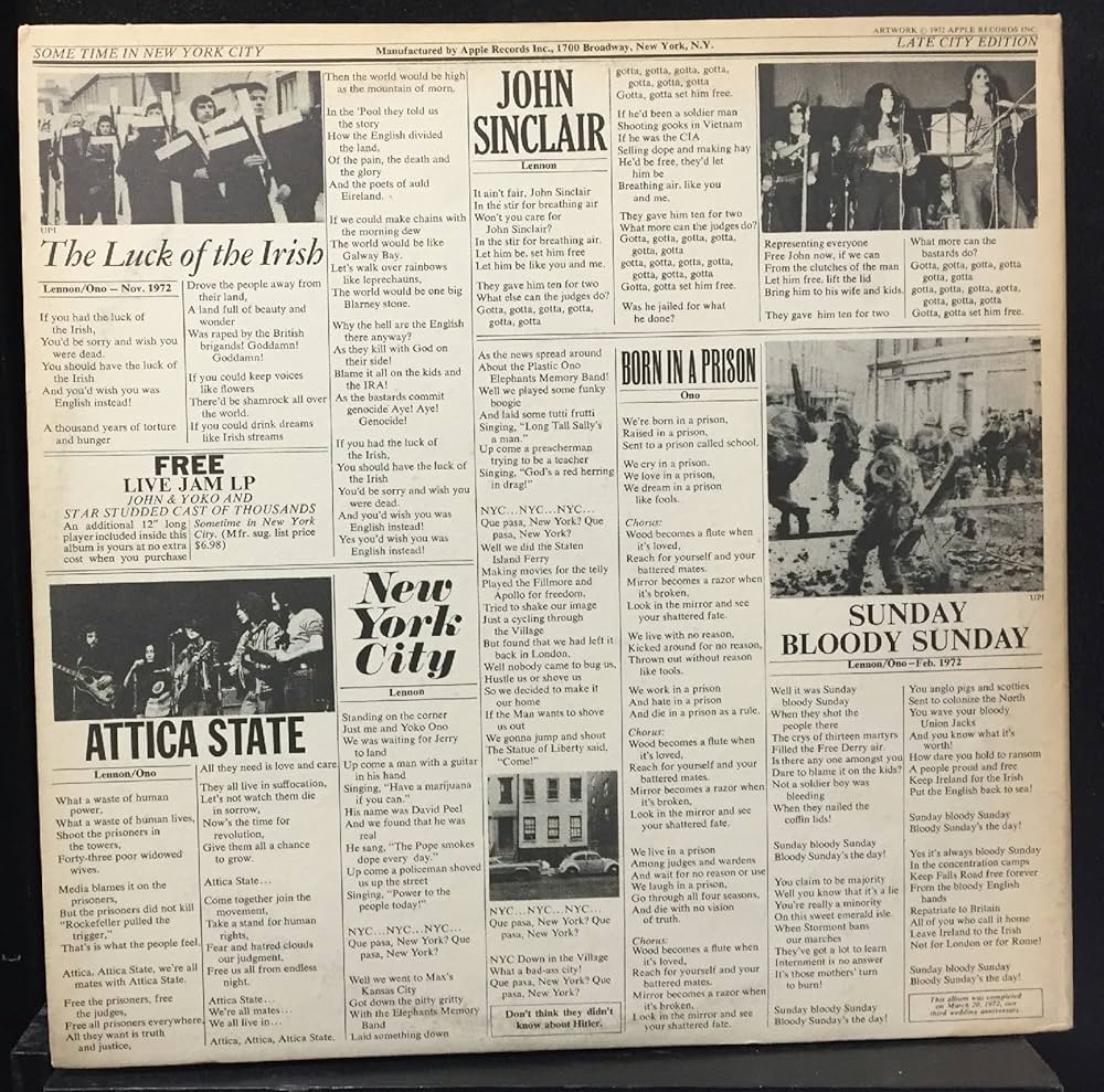 Amazon.com: John & Yoko Plastic Ono Band - Some Time In New York