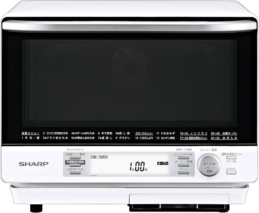 Amazon | シャープ 過熱水蒸気オーブンレンジ 2段調理 31L ホワイト RE