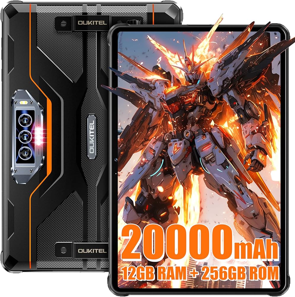 Amazon.co.jp: OUKITEL RT8 防水タブレット 20000mAhバッテリー+33W PD