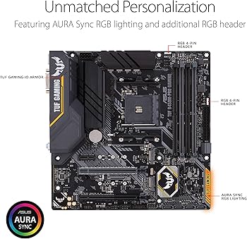 Amazon | ASUS AMD B450 搭載 AM4 対応 マザーボード TUF B450M-PRO