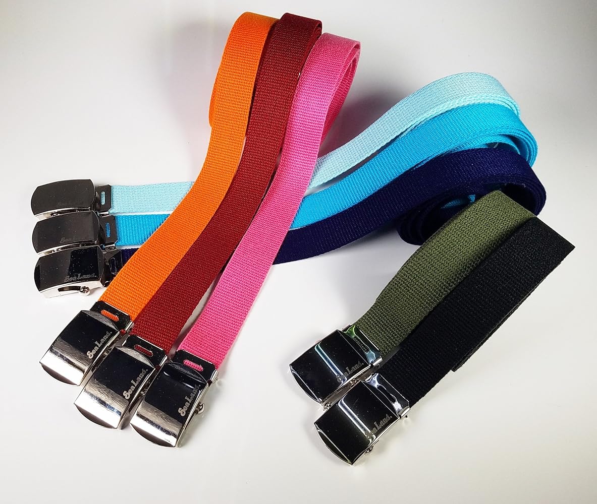 Amazon | [シーランド] ガチャ ベルト （GIベルト） 幅25mm【ピンク