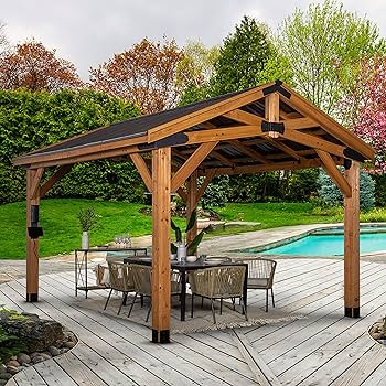 Amazon.com : Backyard Discovery Norwood 14x12 All Cedar Wood