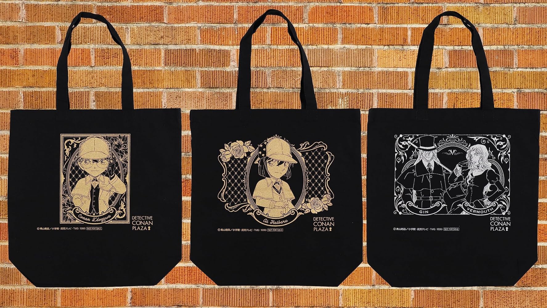 Amazon.co.jp: 名探偵コナンプラザ限定 オリジナル BLACKトートバッグ