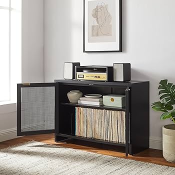 Amazon.com: Crosley Furniture Kenji Media Console, Record Player