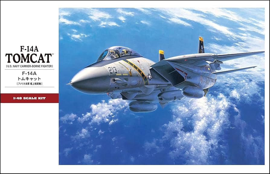 鯛2024ページ】ハセガワ 1/48 F-14A マーヴェリック&グース 鯛2024