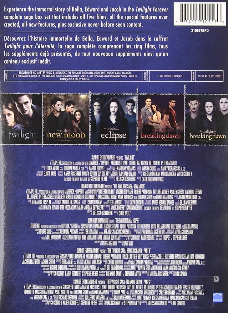 Amazon.com: Twilight Forever: The Complete Saga [Blu-ray