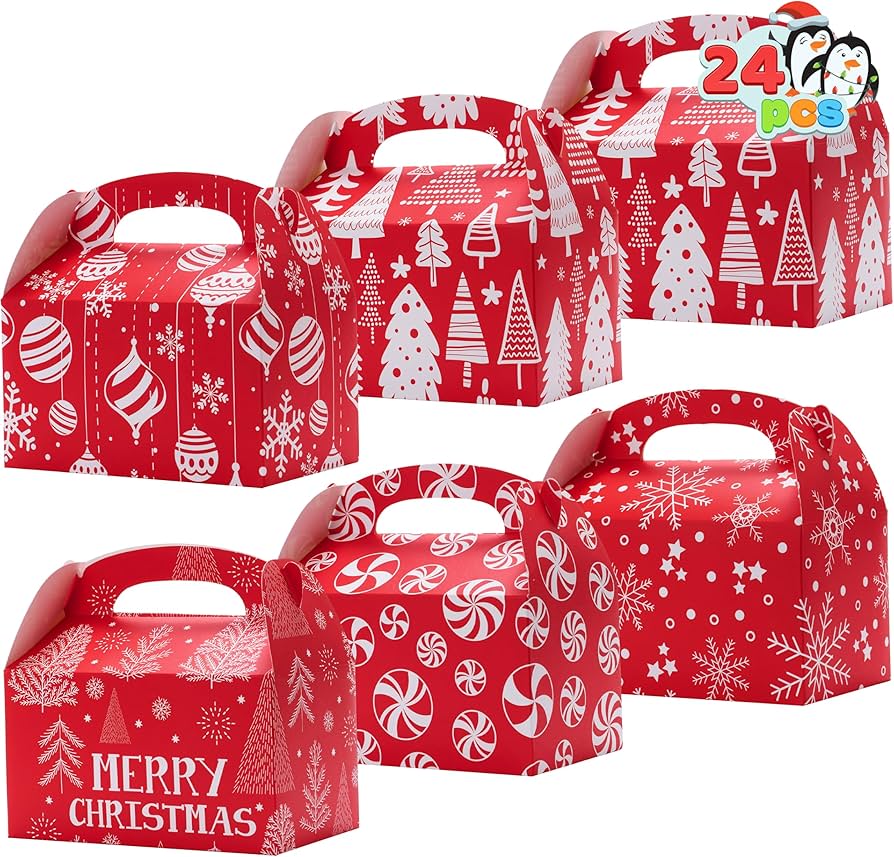Amazon.com: JOYIN 24 PCS 3D Christmas Treat Gift Wrap Boxes for