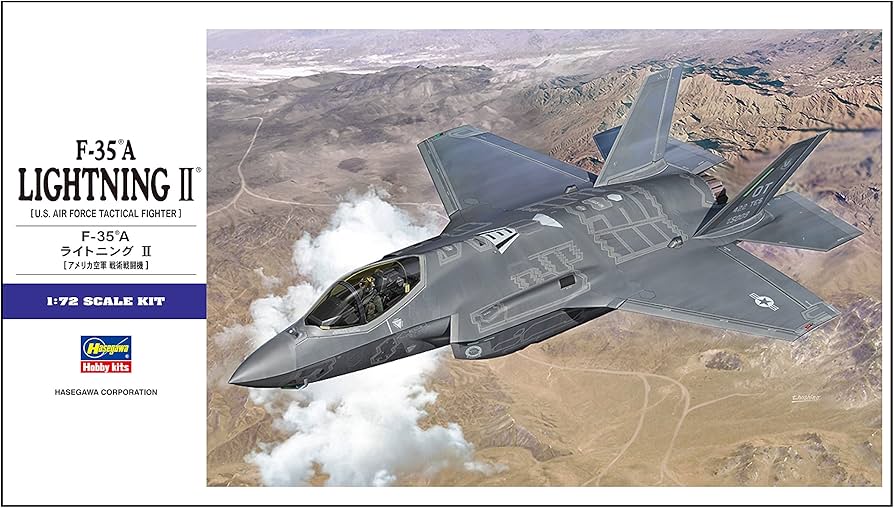 Amazon.com: Hasegawa 1:72 Scale F-35A Lightning II Model Kit