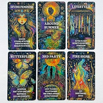 GZXINKE Love Oracle Deck, Twin Flame Tarot Cards, Mystic Love
