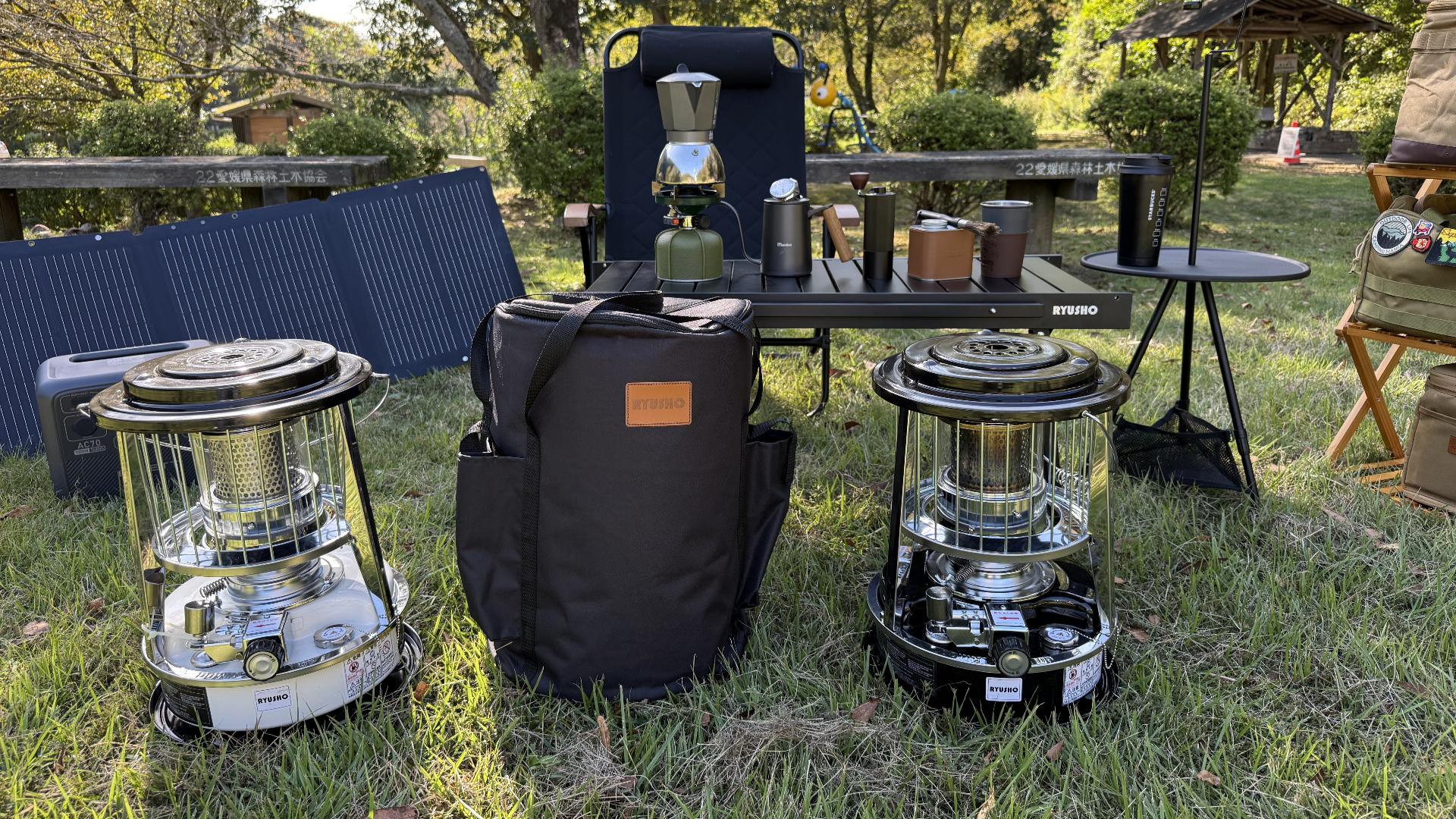 Amazon | 石油ストーブ 対流型小型灯油ストーブ 緊急消火装置 キャンプ