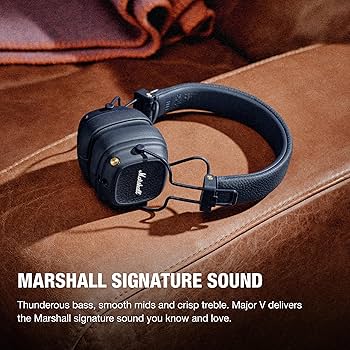 Amazon.com: Marshall Major V On-Ear Wireless Bluetooth Headphones