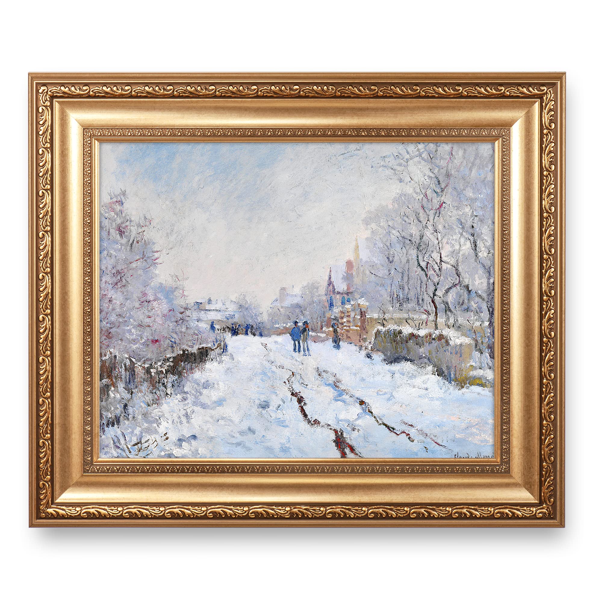 Amazon.co.jp: クロード・モネ作「アルジャントゥイユの雪」1875年