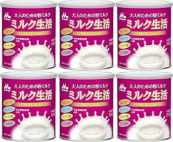Amazon.co.jp: 森永乳業 大人のための粉ミルク ミルク生活 300g × 6缶