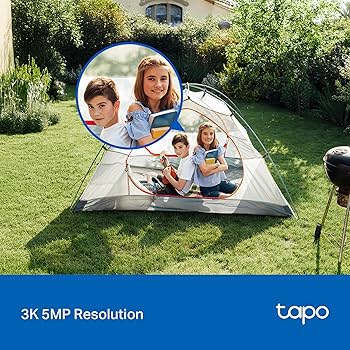 Amazon.com : Tapo 3K 5MP Pan/Tilt Indoor/Outdoor Security Camera