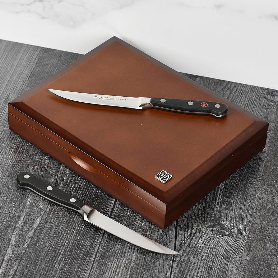Amazon.com: Wusthof Classic Steak Knife Set with Wood Case (8