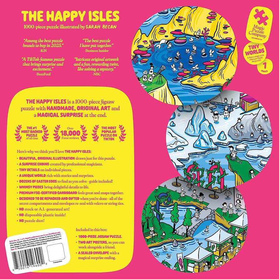 Amazon | The Happy Isles - 1000-Piece Jigsaw Puzzle ジグソーパズル