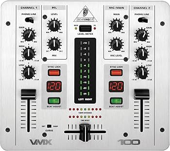Amazon.com: Behringer Pro Mixer Vmx100 Professional 2-Channel Dj