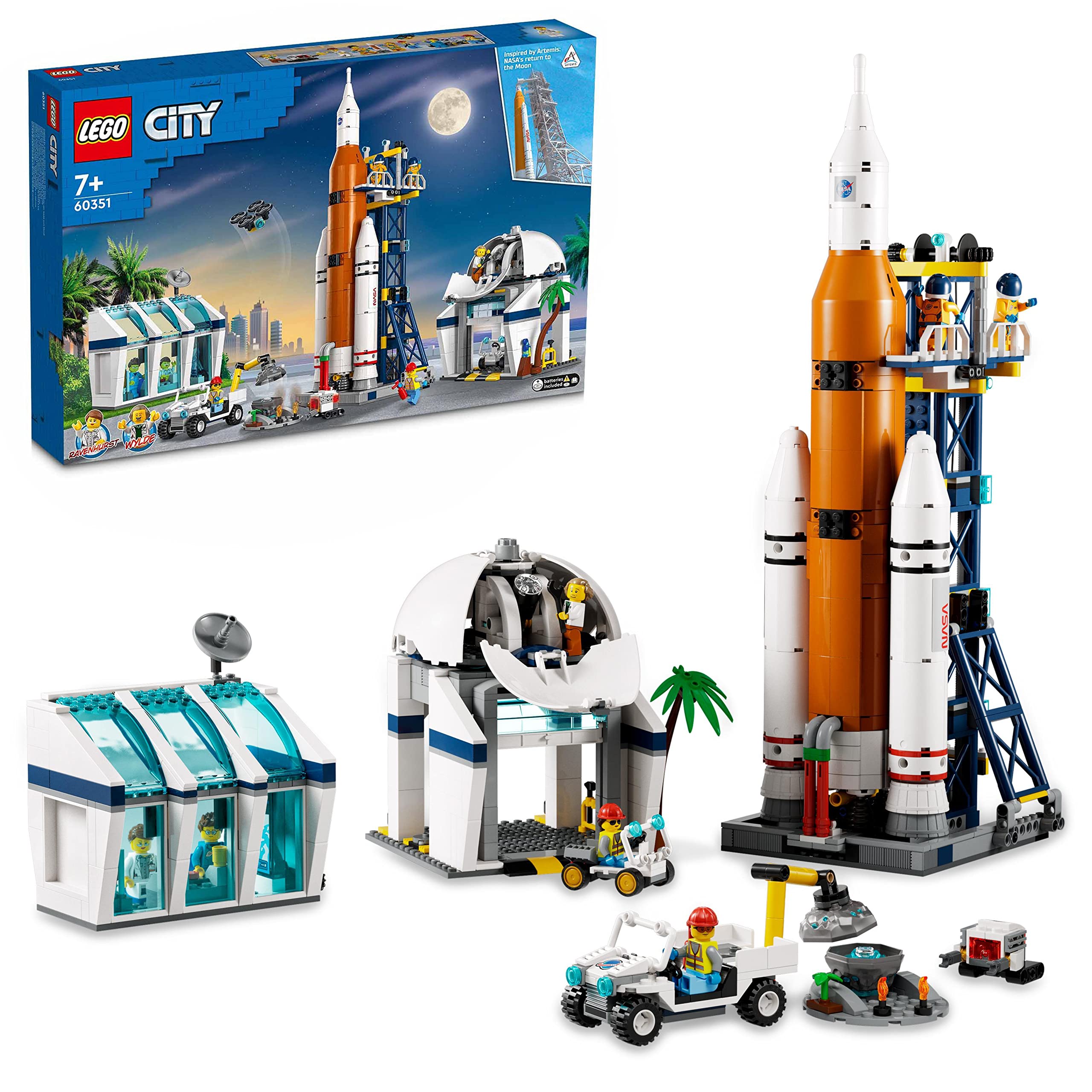 LEGO City Rocket Launch Center Building Toy Set 60351, NASA