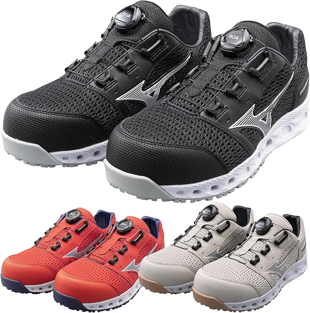 Amazon | ミズノ 安全靴 ワークシューズ オールマイティVH51L BOA BOA