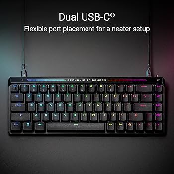 Amazon | ASUS ROG Falchion Ace HFX 65%コンパクトゲーミング