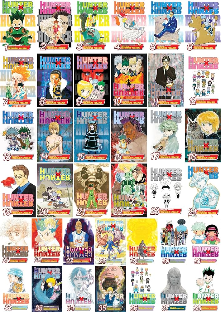 Hunter x Hunter Series, Complete (37 Books) Manga Set, by