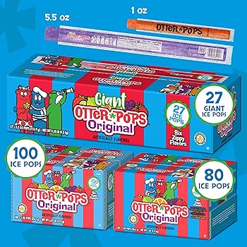 Amazon.com: Otter Pops, Original Assorted Freezer Pops, 1oz Freeze