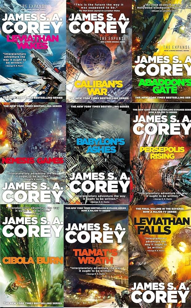 James S A Corey Expanse Series 9 Hardcover Collection Set