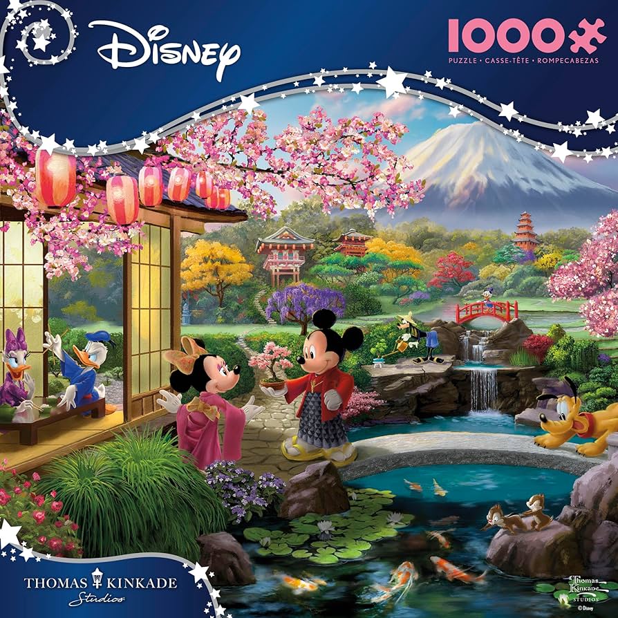 Amazon.com: Ceaco - Disney - Thomas Kinkade - Mickey & Minnie in