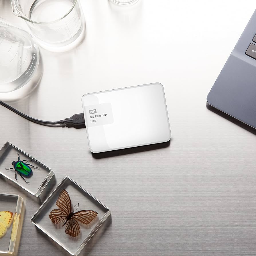 Amazon.com: WD 1TB White My Passport Ultra Portable External Hard