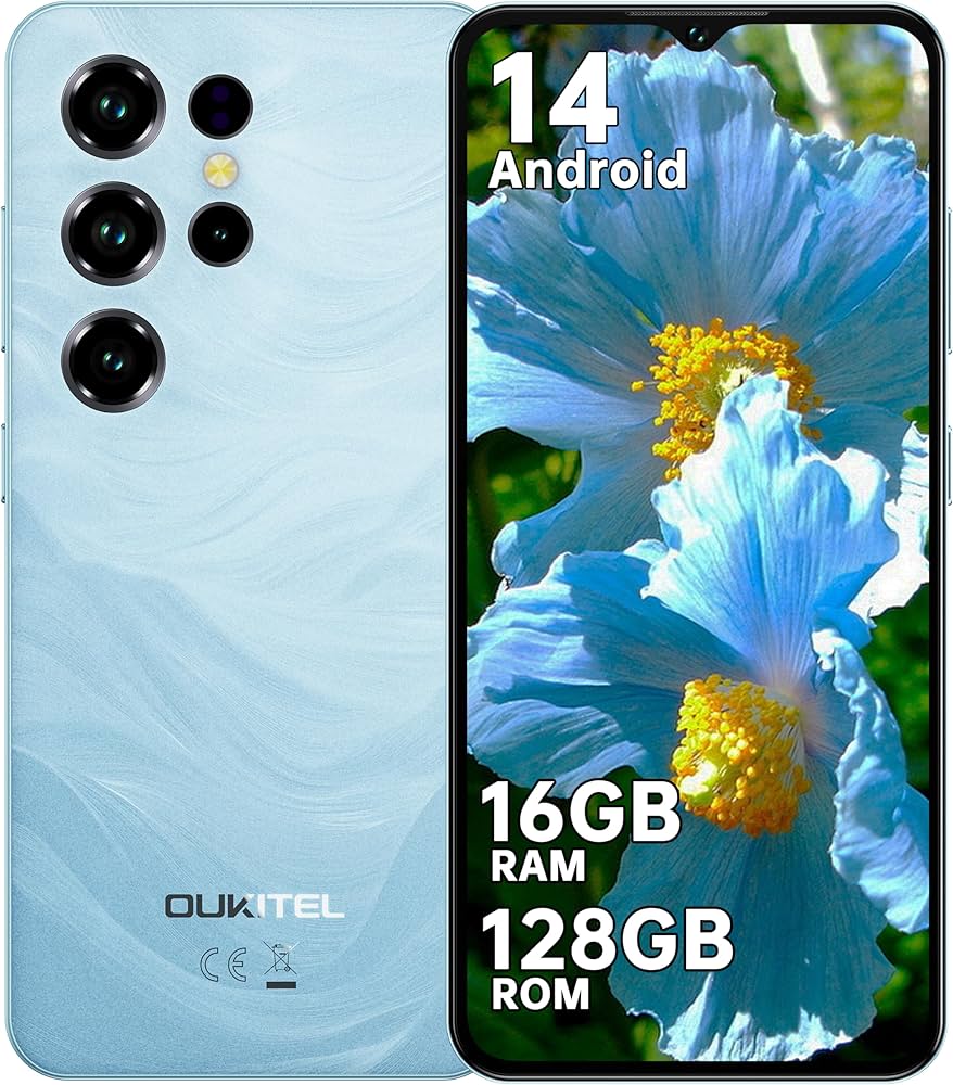 Amazon | OUKITEL C2 Android 14 スマートフォン 本体 SIMフリー 16GB