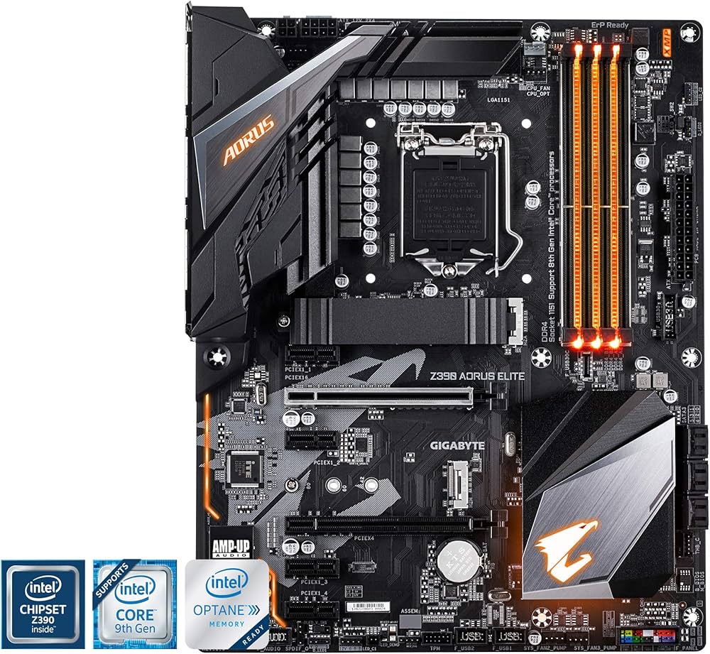 Amazon | GIGABYTE Z390 AORUS ELITE ATX ゲーミングマザーボード
