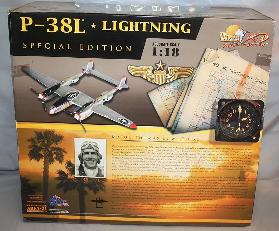 Amazon.co.jp: 21 Century Toys 1/18 US Army P-38J Lightning : Hobbies