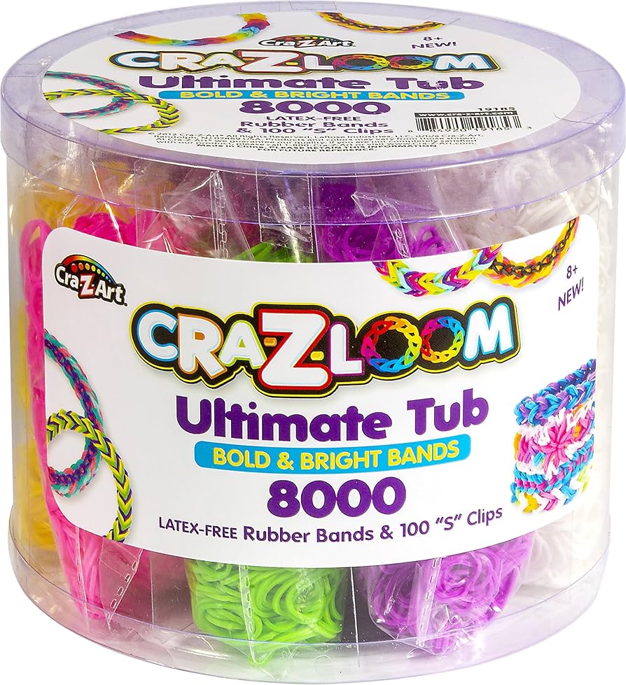 Amazon.com: Cra Z Art Cra-Z-Loom Ultimate Tub 8000 Latex Free