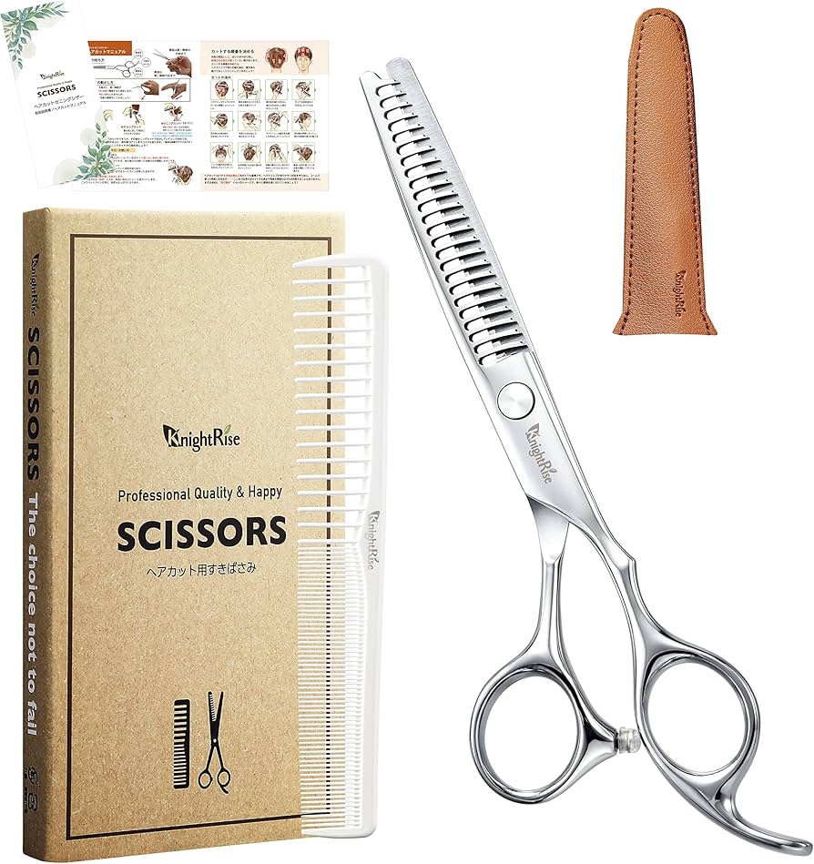 Amazon | 【プロ美容師が監修】 KnightRise すきばさみ 散髪用ハサミ