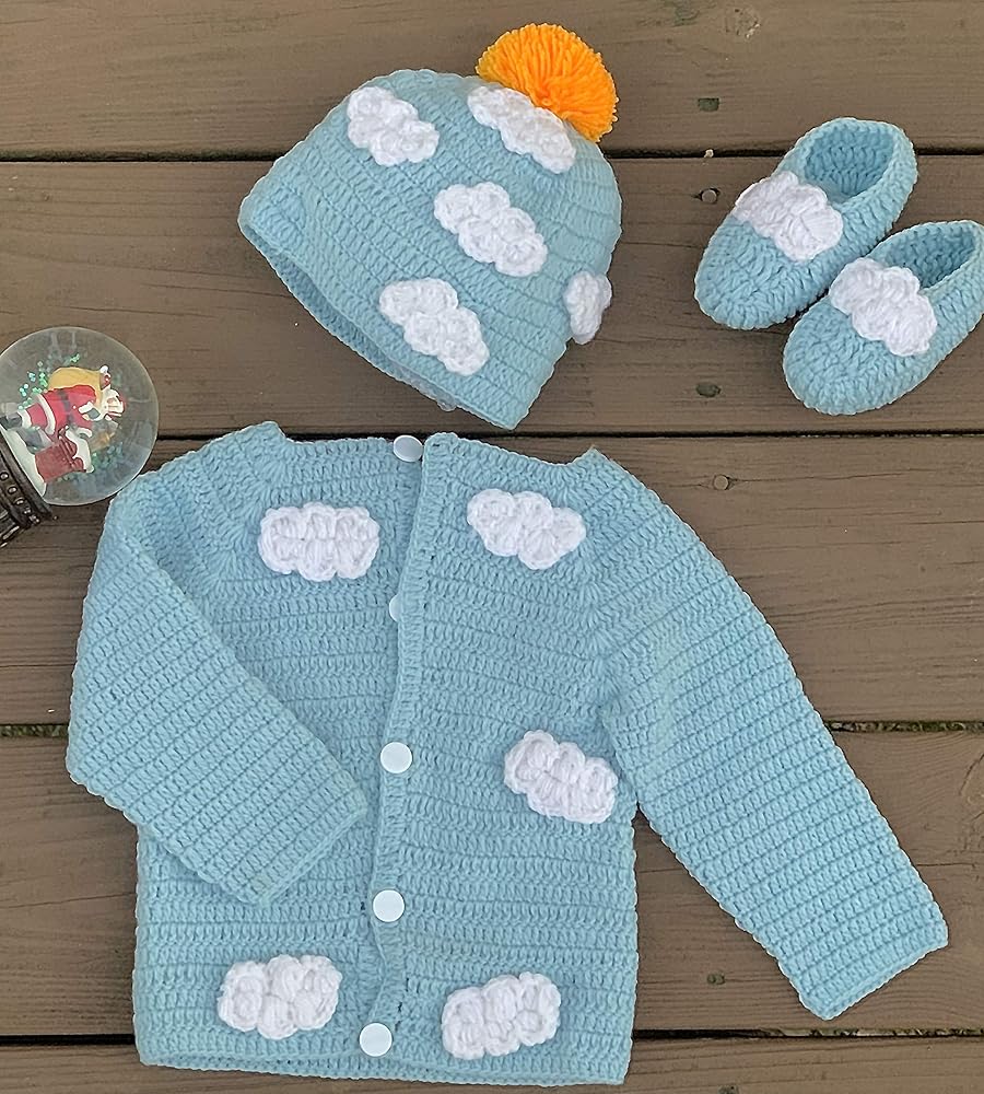 Amazon.com: Newborn Cozy Warm Baby Sweater Set -Hand Made Baby
