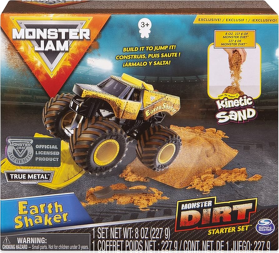 Amazon.com: Monster Jam, Earth Shaker Monster Dirt Starter Set