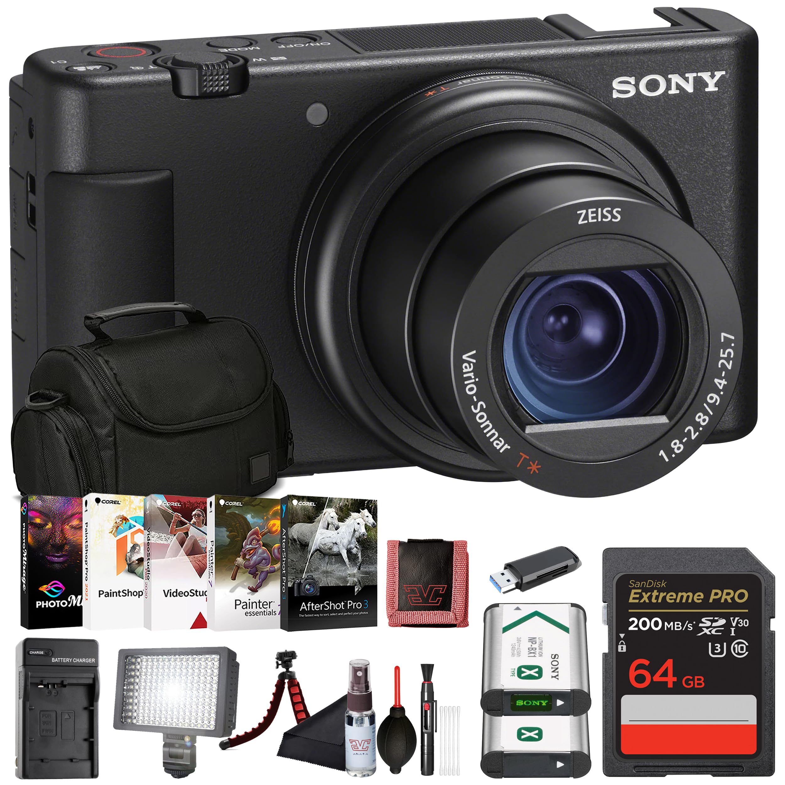 Amazon.com : Sony ZV-1 Digital Vlogging Camera Black (DCZV1/B