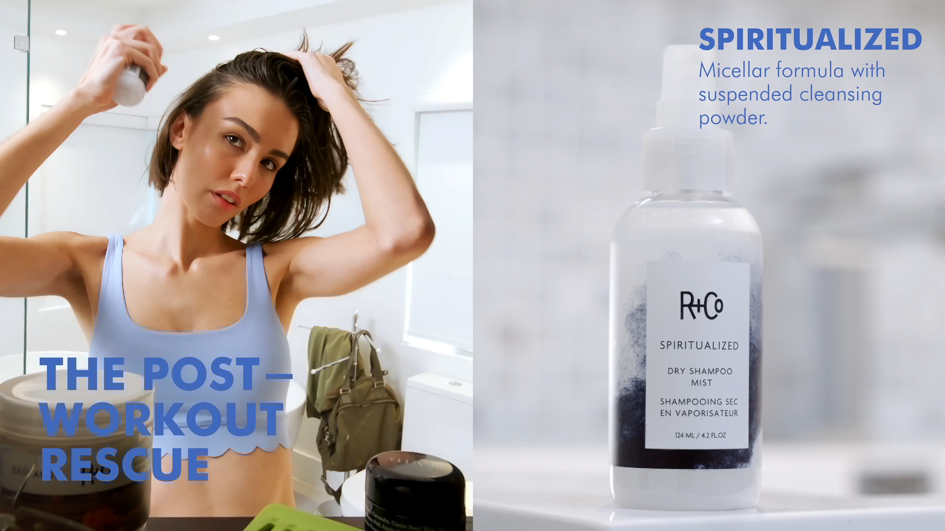 Amazon.com: R+Co Spiritualized Dry Shampoo Mist | Micellar Cleanse