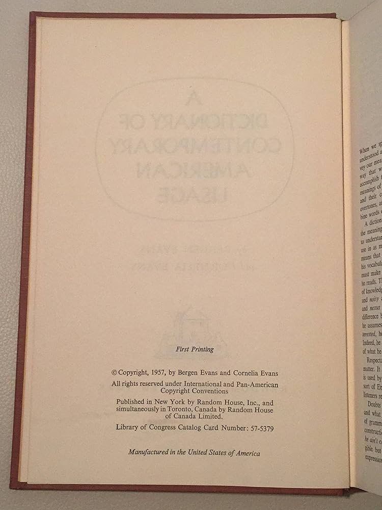 Amazon.com: A Dictionary of Contemporary American Usage - Random