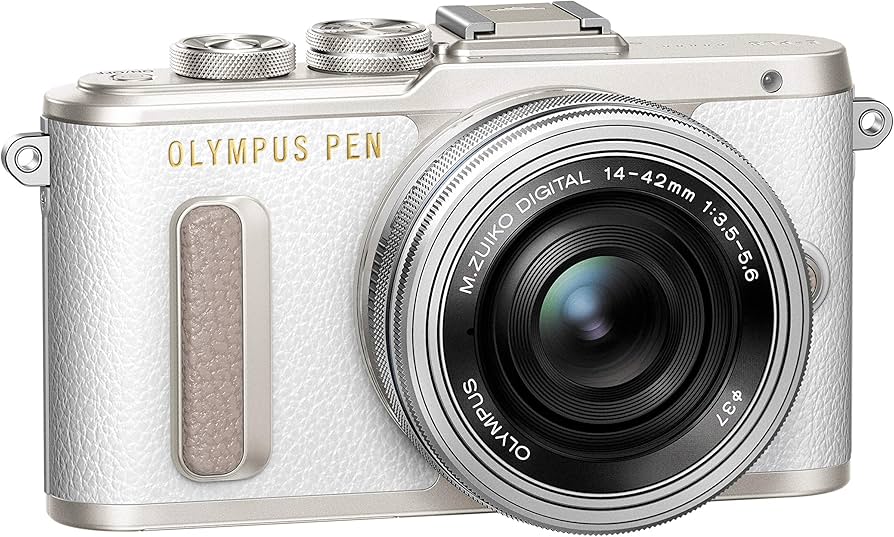 Amazon.com : OLYMPUS PEN E-PL8 14-42mm EZ lens kit [White