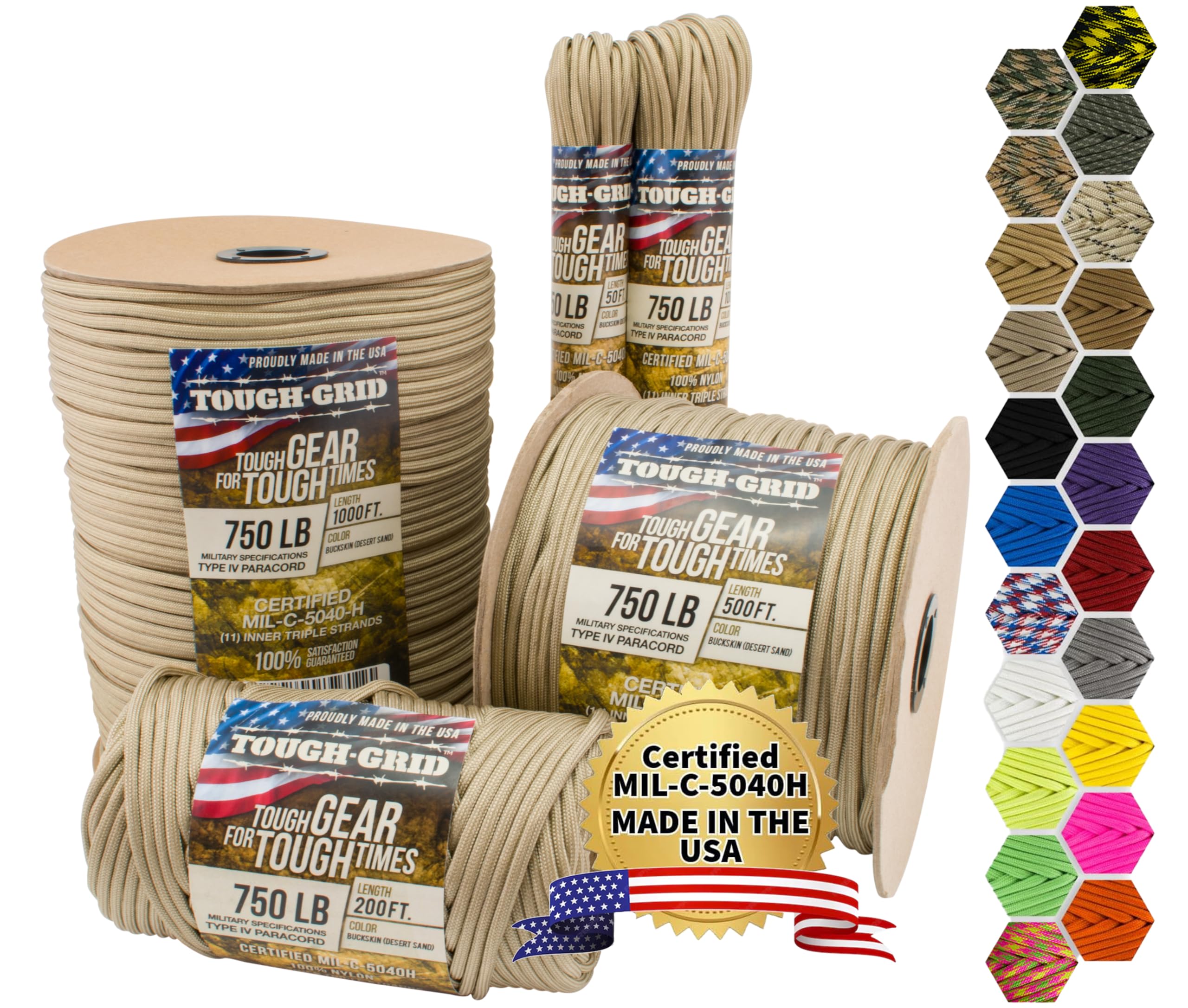 Amazon | (タフグリッド) TOUGH-GRID パラコード パラシュートコード