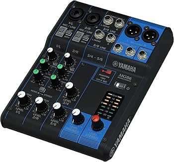 Amazon.com: Yamaha MG06 6-Input Compact Stereo Mixer : Musical