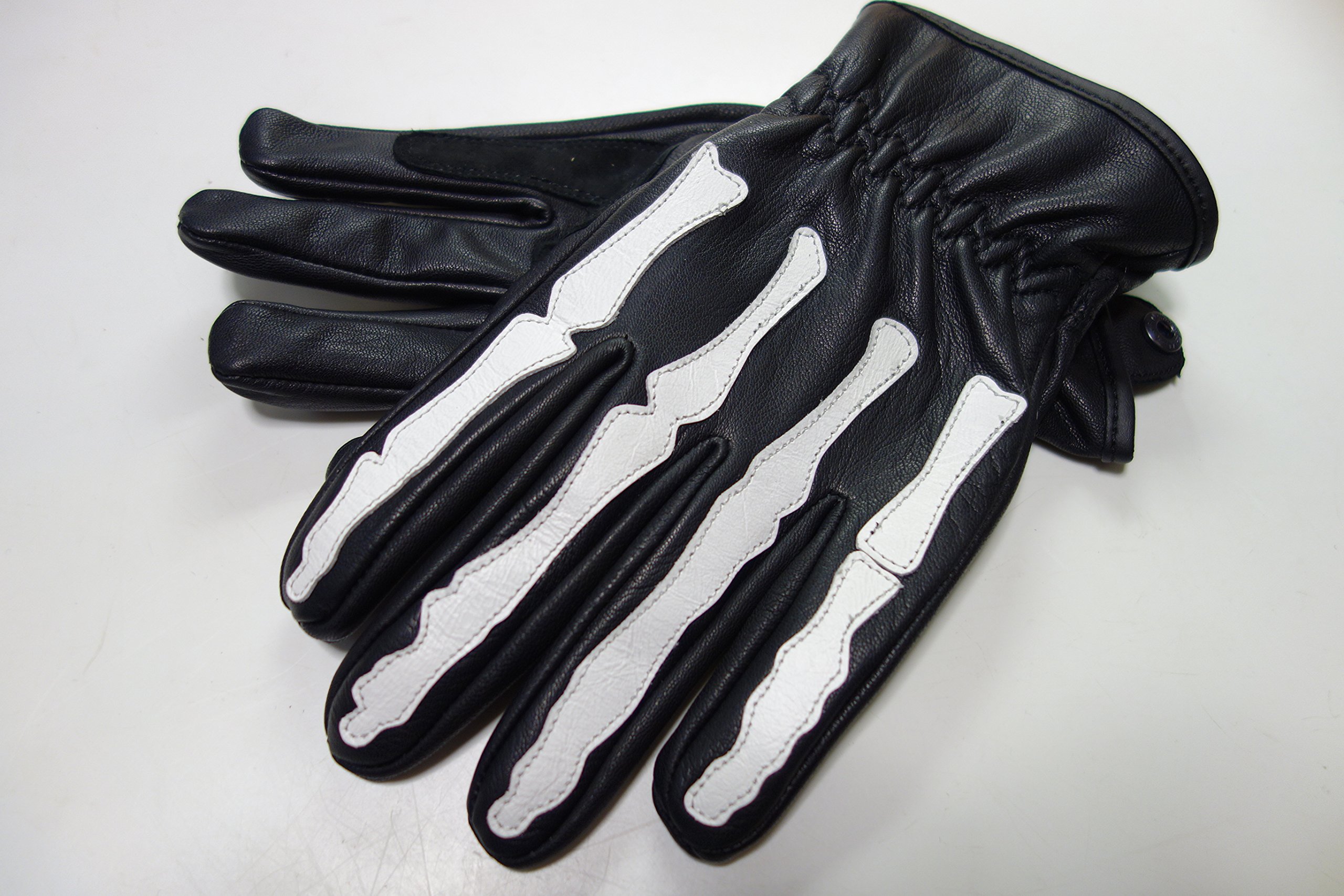 Amazon | MOTOFIELD □ ボーンレザーグローブ 骨(スカル)デザイン 3