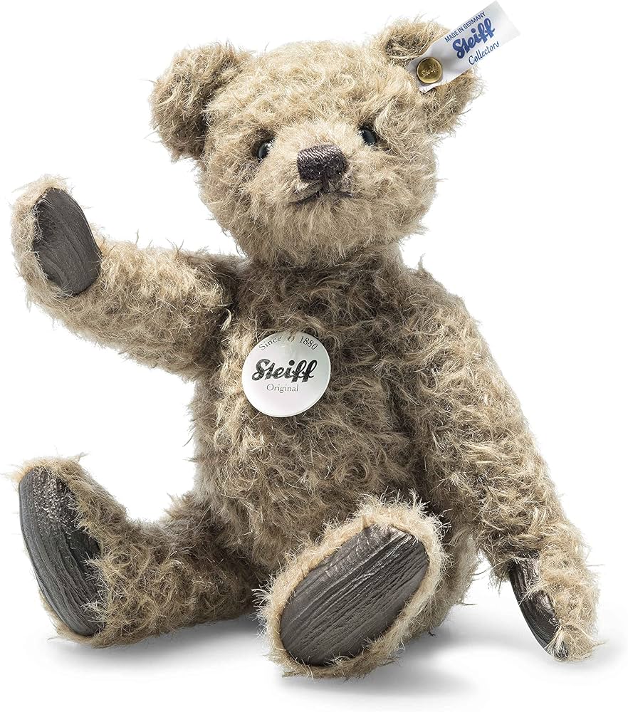Amazon.com: Steiff Howie Teddy Bear, Made from Soft Mohair