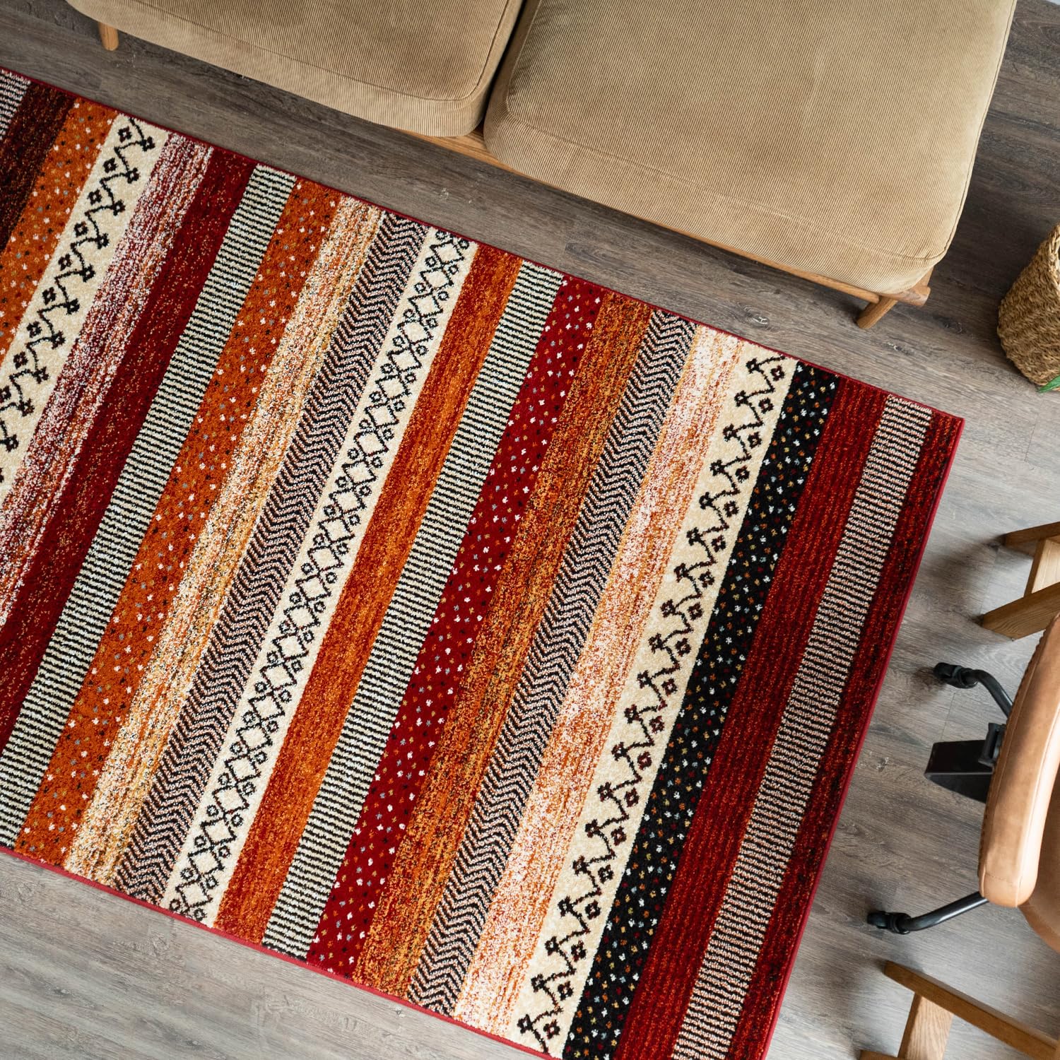 Amazon | サヤンサヤン 幾何学 ラグ カーペット ジオメトリーライン