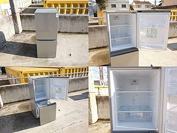 Amazon.co.jp: AQR-13G-S(ブラッシュシルバ-) 2ドア冷蔵庫 右開き 126L