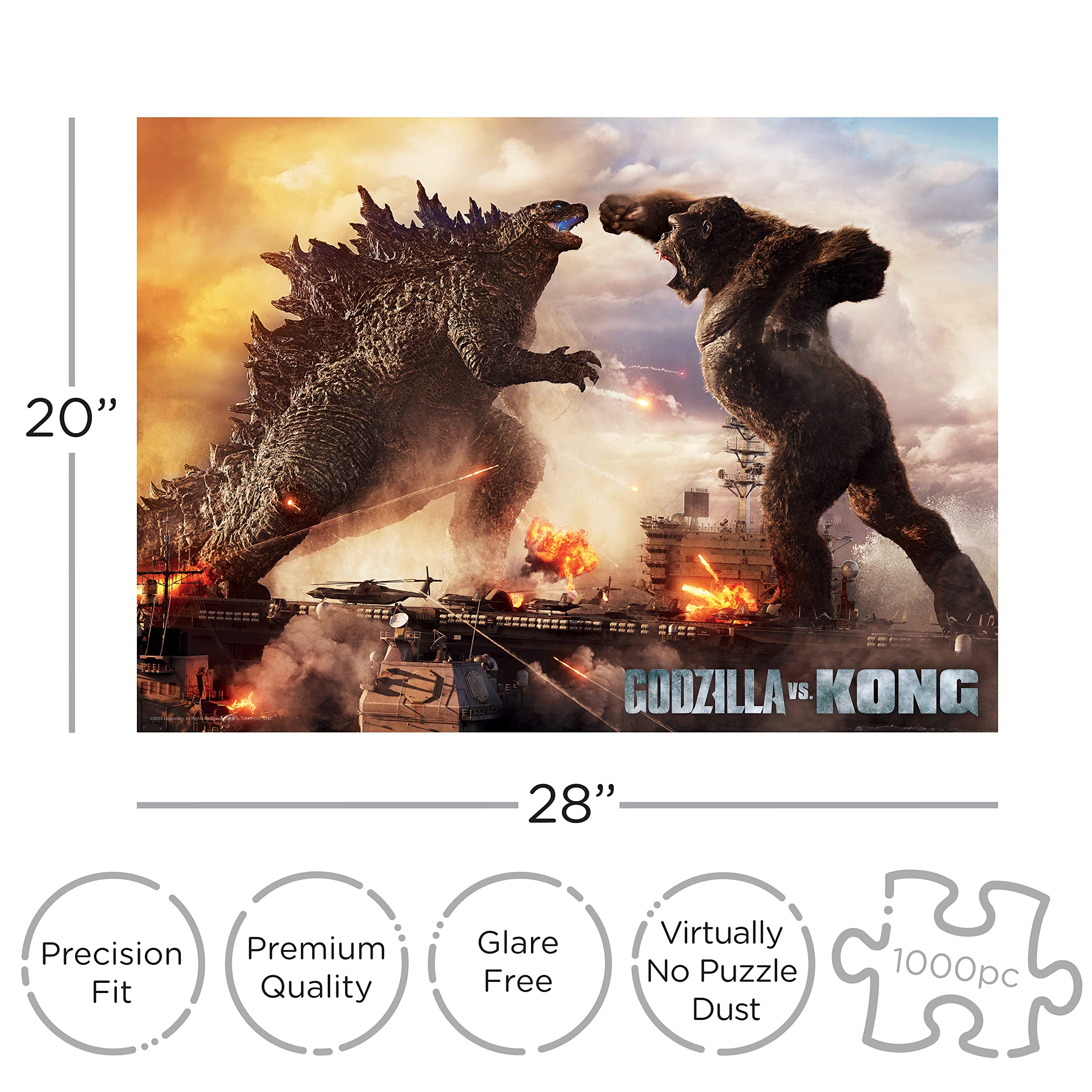 Amazon.co.jp: Godzilla vs Kong (ゴジラvsコング) 1000 Piece Jigsaw